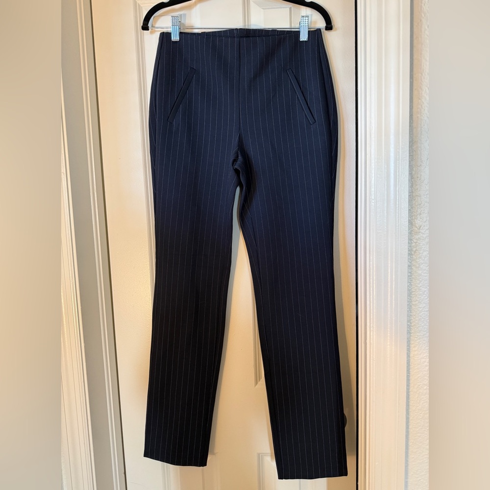 Chico’s Navy Pinstripe Pants